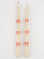 Meri Meri Pink Bow Taper Candles