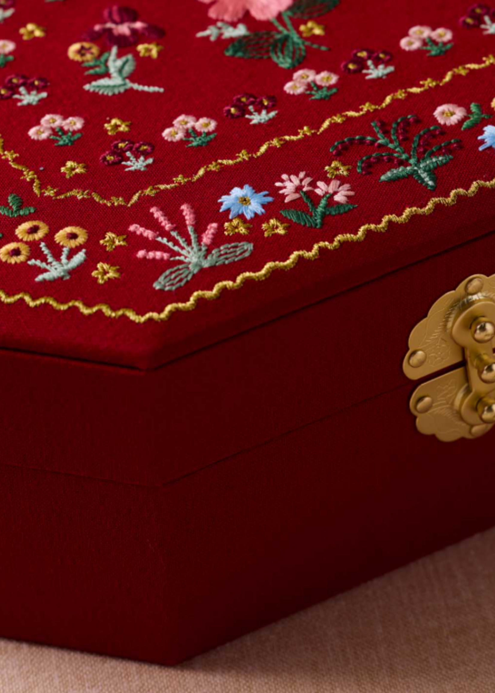 Rifle Paper Co. Gemma Embroidered Jewelry Box