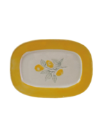 Creative Co-Op Stoneware Plate with Lemons