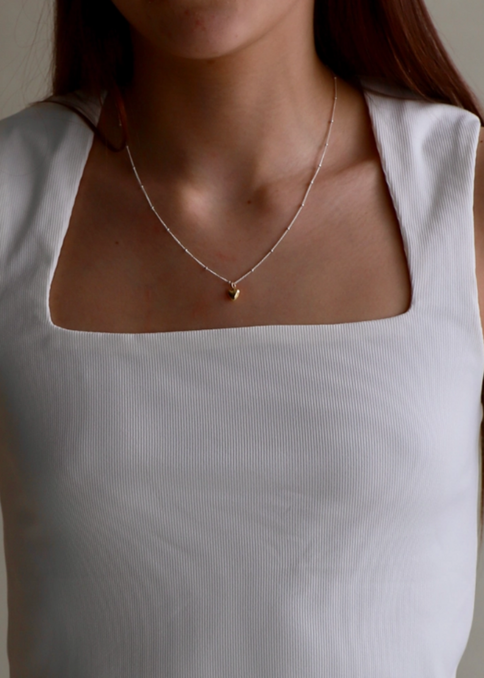 Katie Waltman Mini Gold Filled Heart Charm  Gold