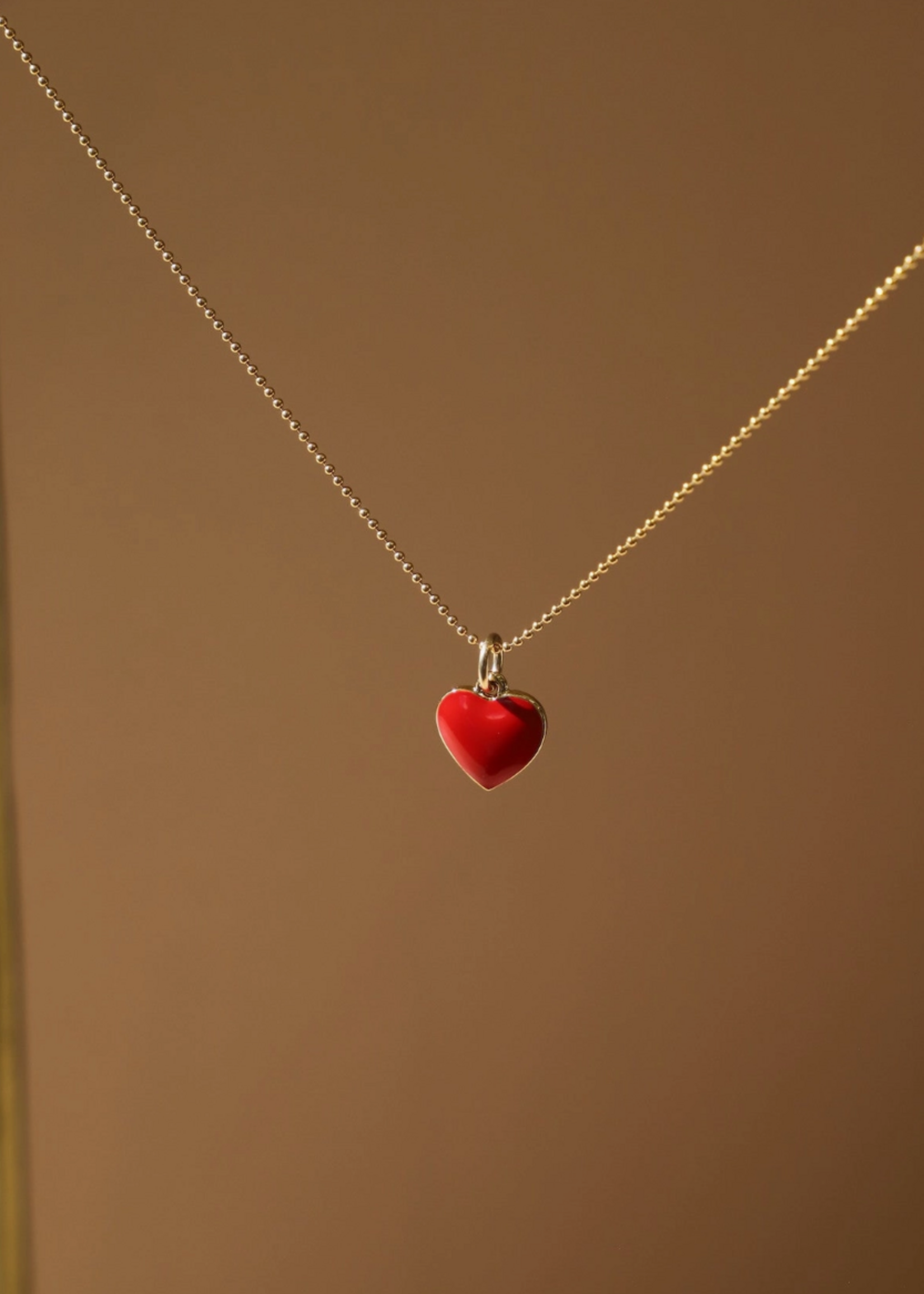 Katie Waltman Red Enamel Heart Charm