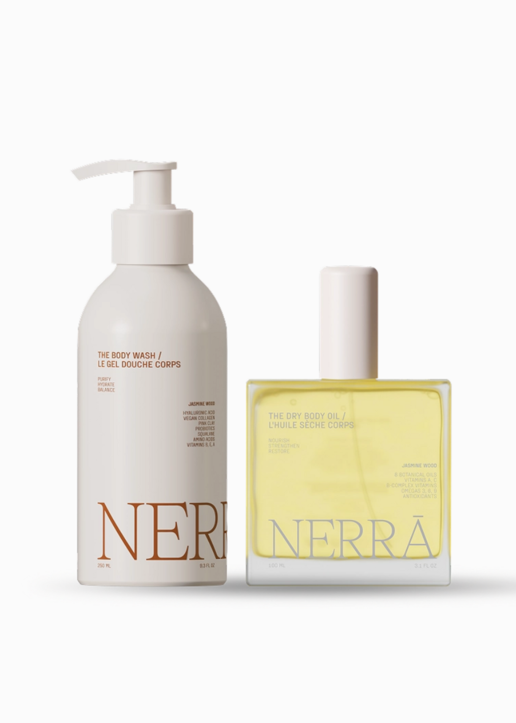 Nerra Hydrating Body Duo-Boxed Set, Jasmine Wood