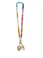 Gemelli Olive Creamstone Multi Beaded Necklace