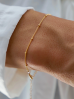 Katie Waltman Delicate Ball Chain Bracelet Gold