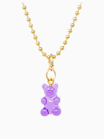 Tiny Treats and ZOMI GEMS Gummy Bear Necklace  Purple