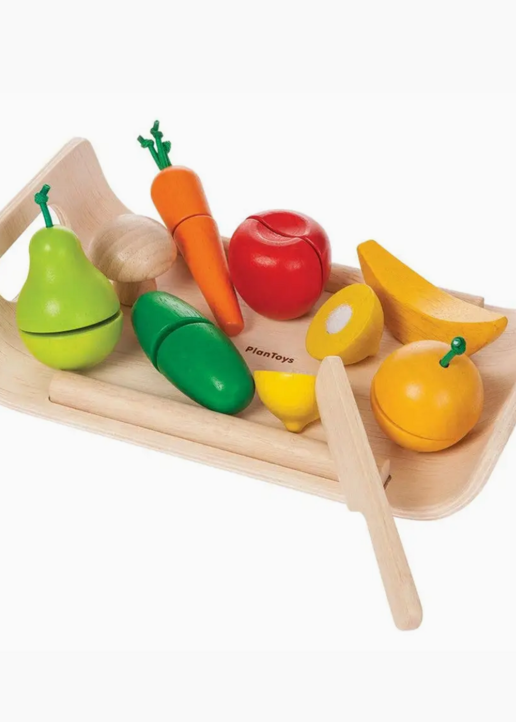 PlanToys Assorted Fruit and Vegetable Wood Toy For Kids