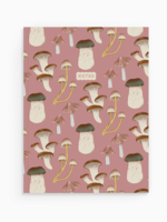 Good Juju Ink Pink Mushroom Pattern Softcover Notebook