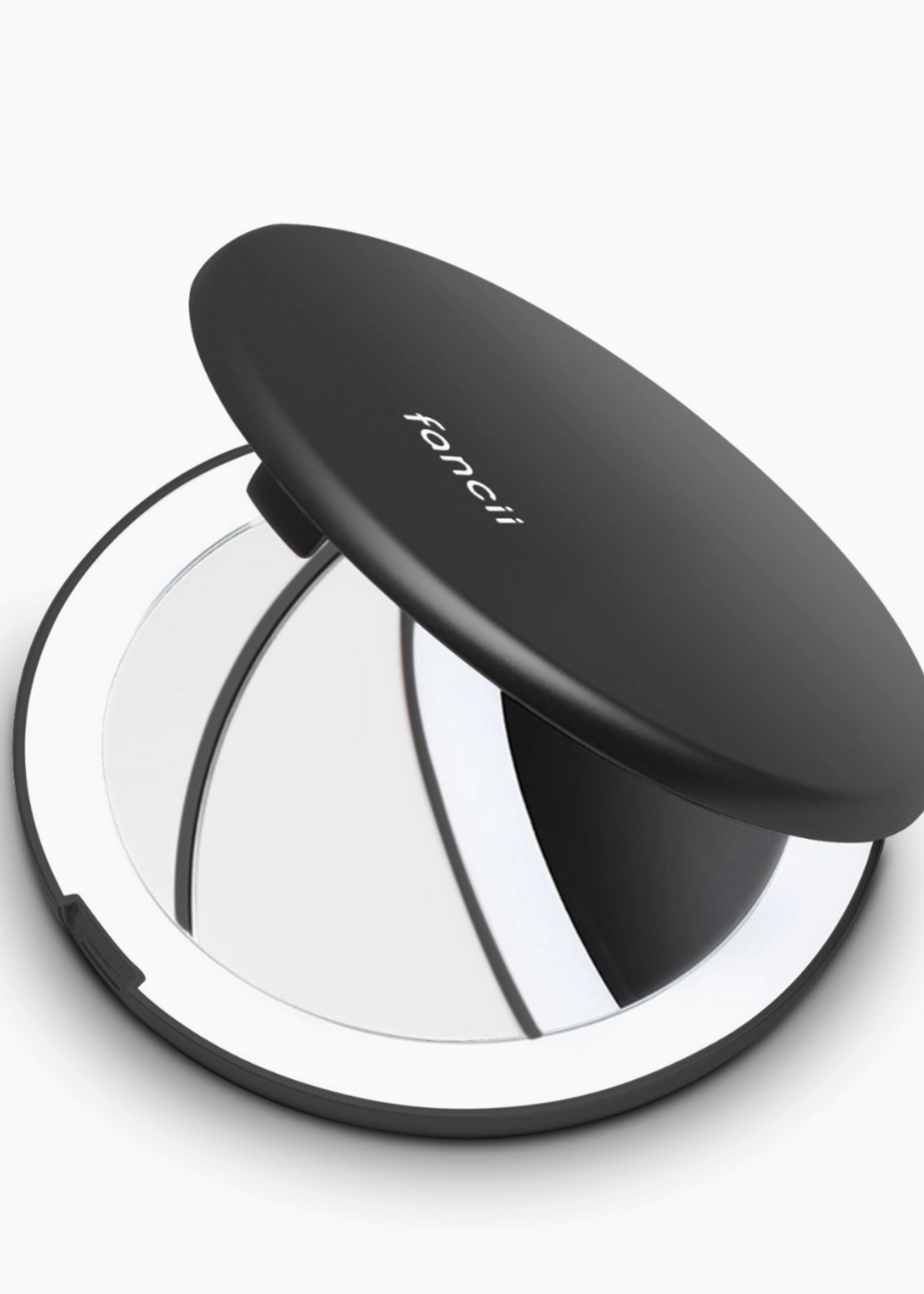 Fancii Mini Lumi Led Compact Mirror Black