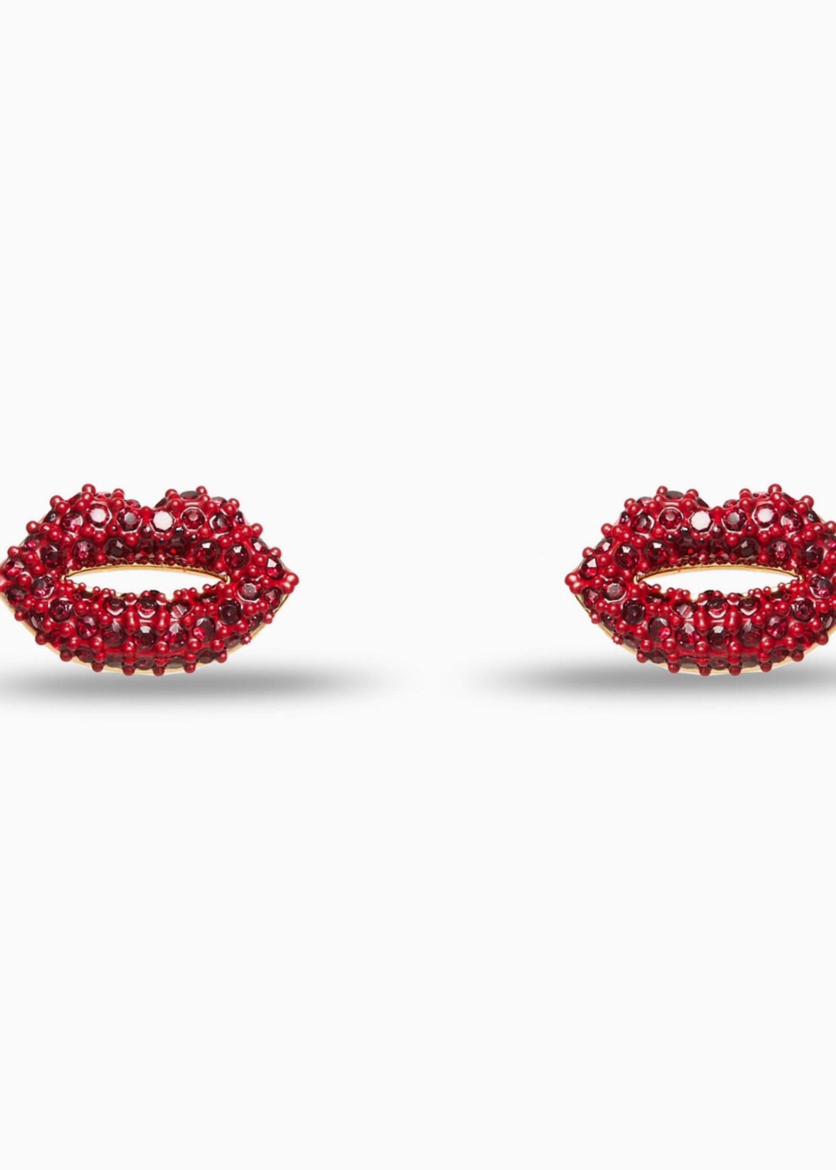 Lele Sadoughi Lipstick Red Lele Sadoughi X Marilyn Monroe Pave Kiss Stud Earrings