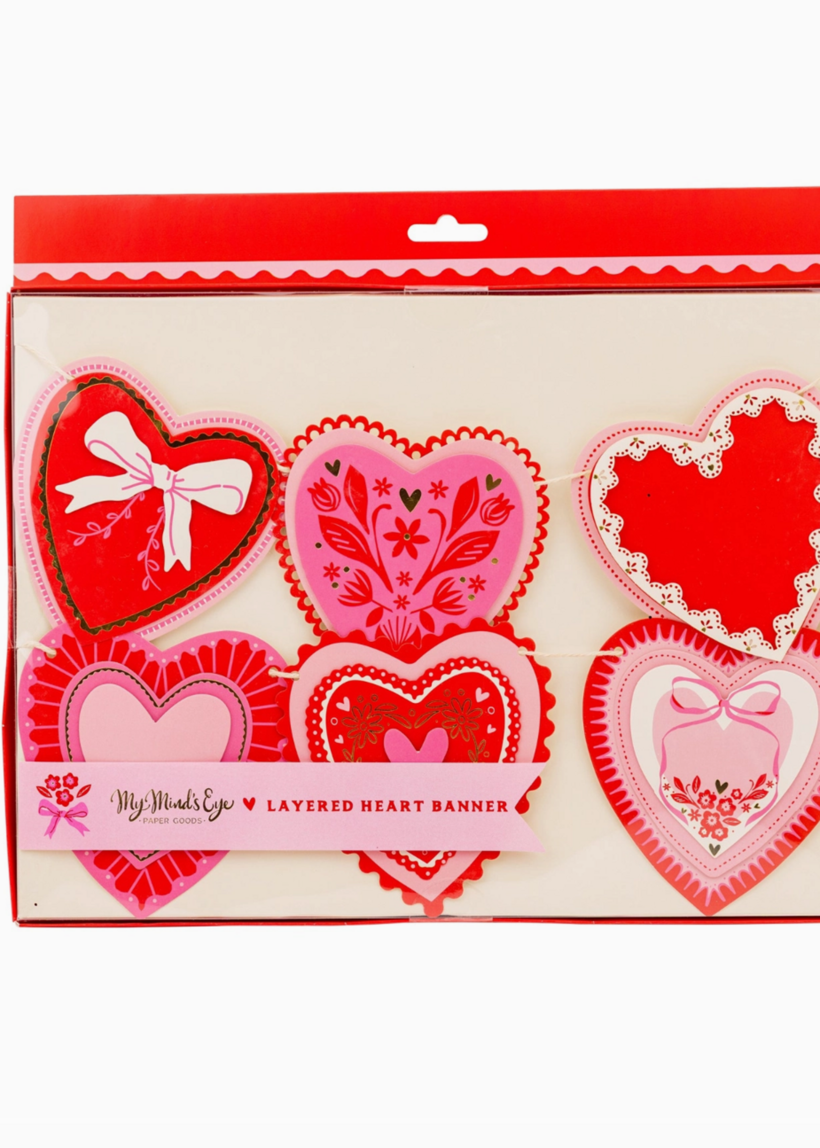 Meri Meri Layered Vintage Heart Banner