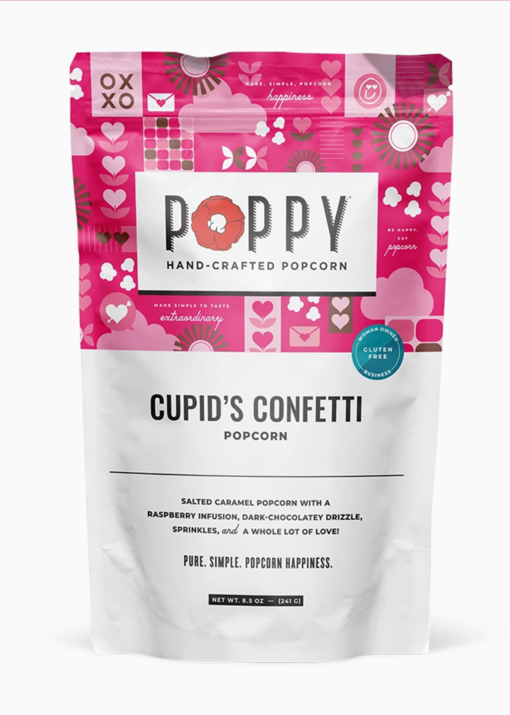 Poppy Handcrafted Popcorn Cupids Confetti Popcorn