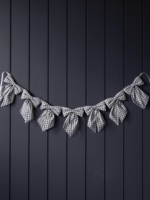 Luxe B Co Bow Garland Gingham Green Fabric