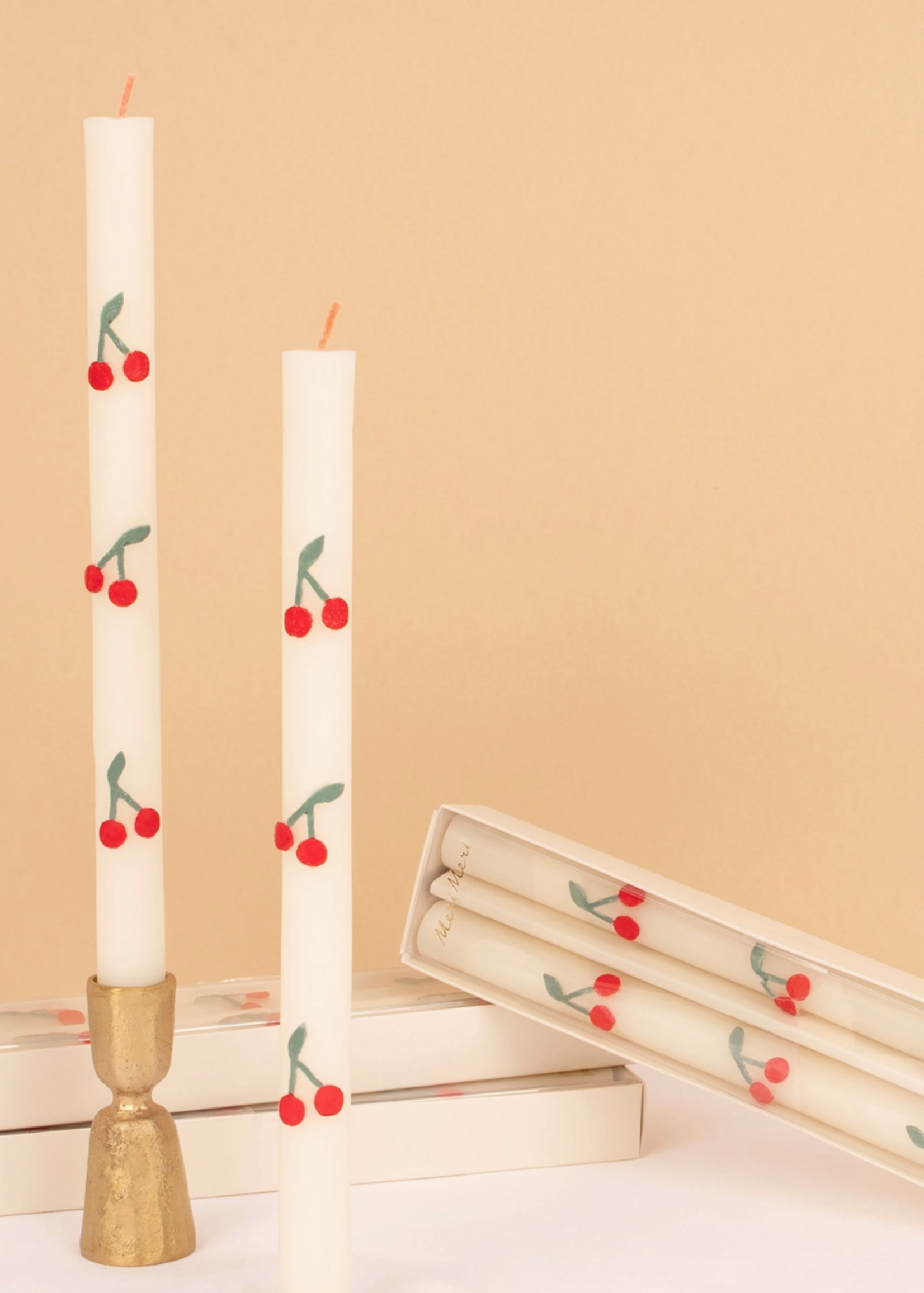 Meri Meri Cherry Table Candles