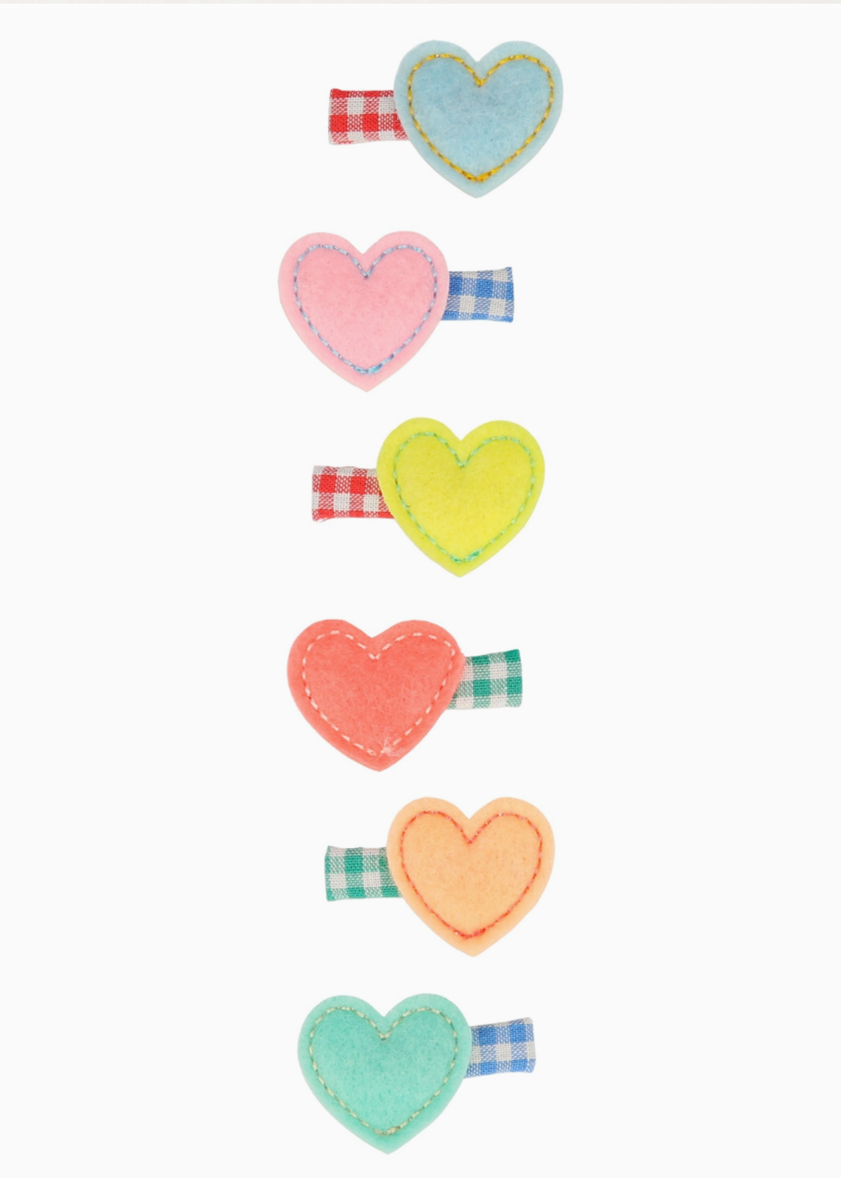 Meri Meri Felt Heart Hair Clips