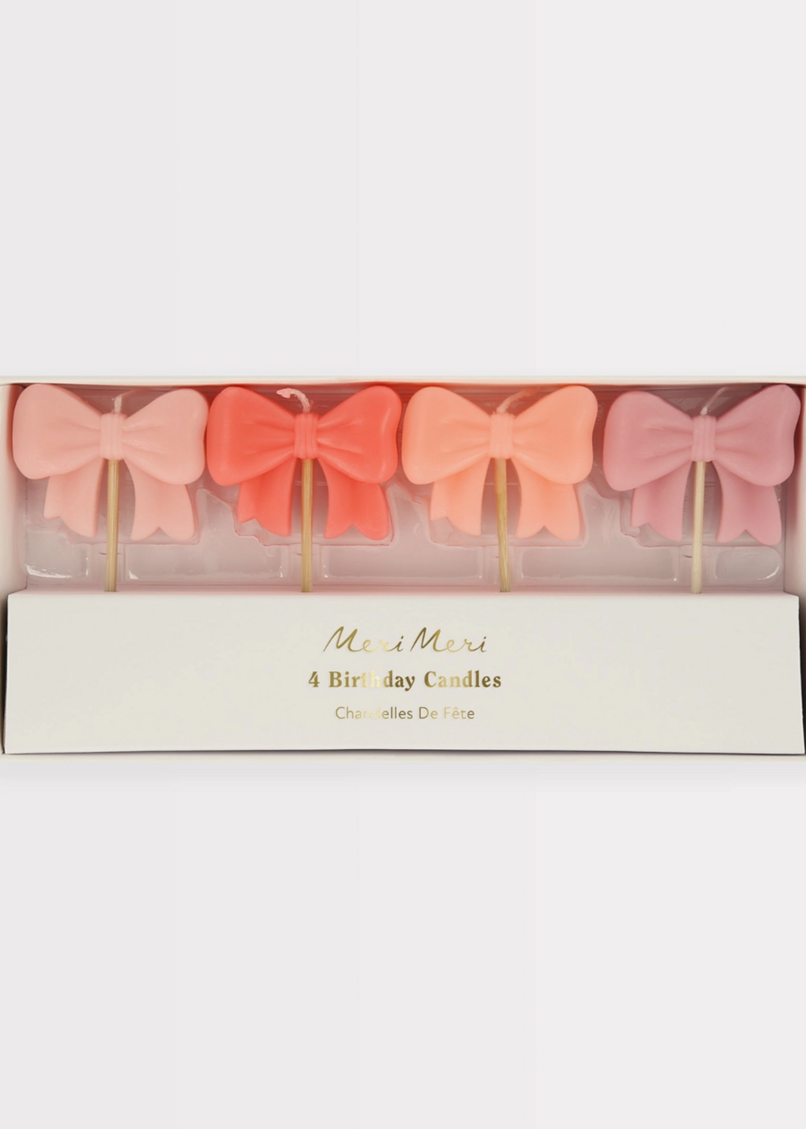 Meri Meri Pink Bow Candles
