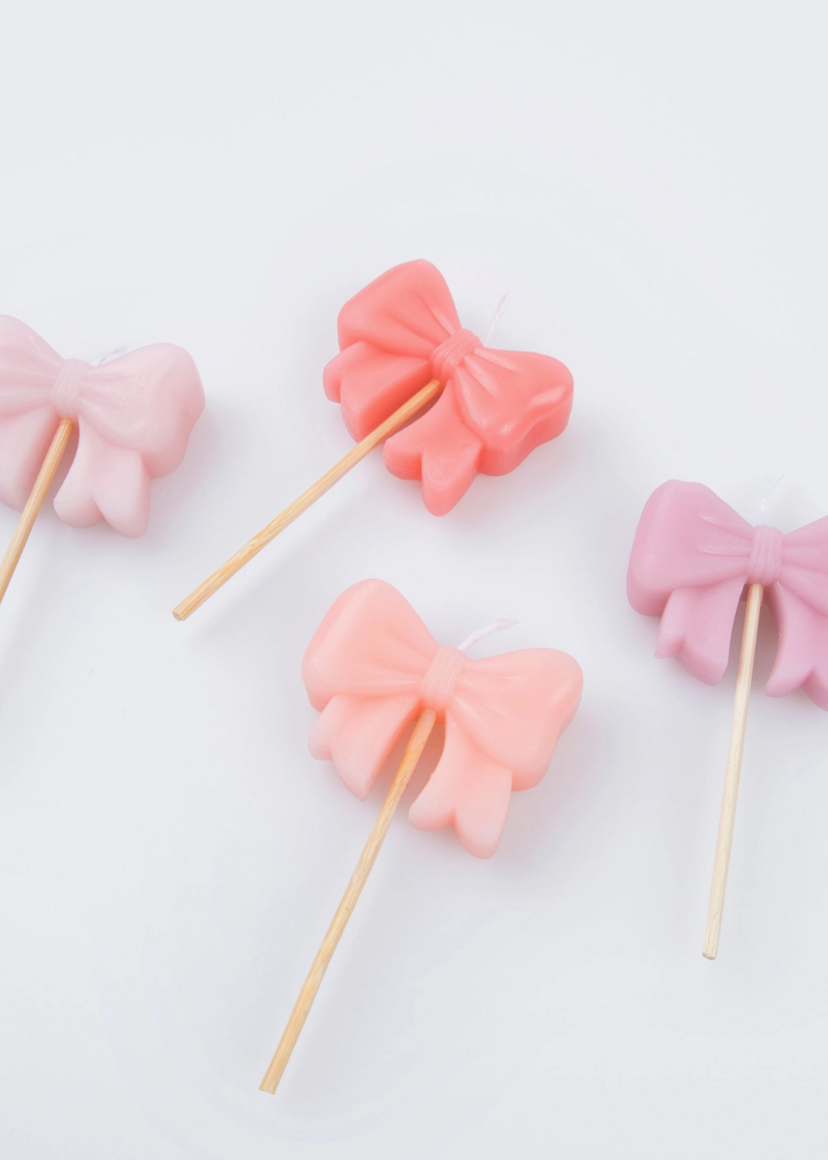 Meri Meri Pink Bow Candles