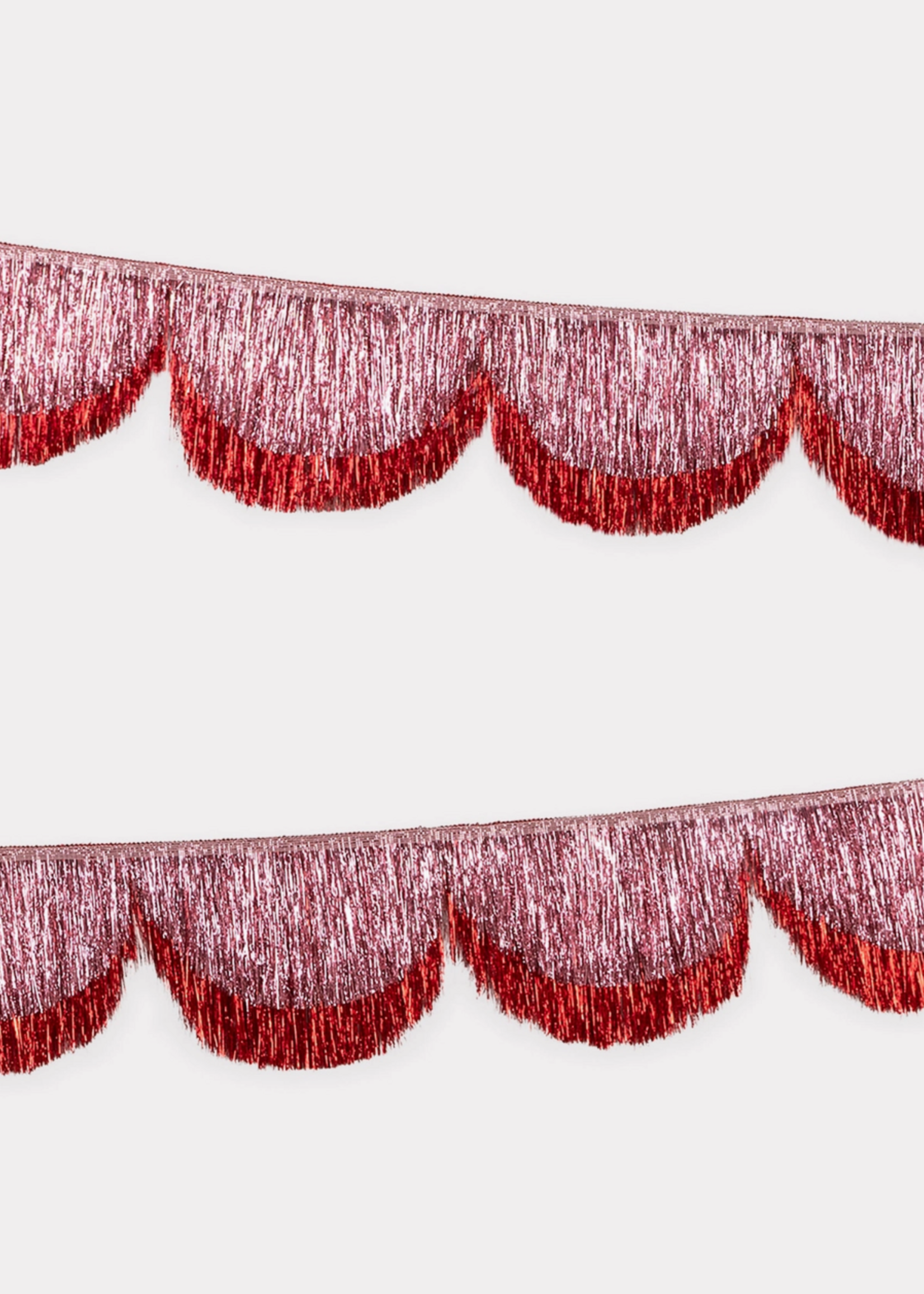 Meri Meri Pink Tinsel Scallop Garland