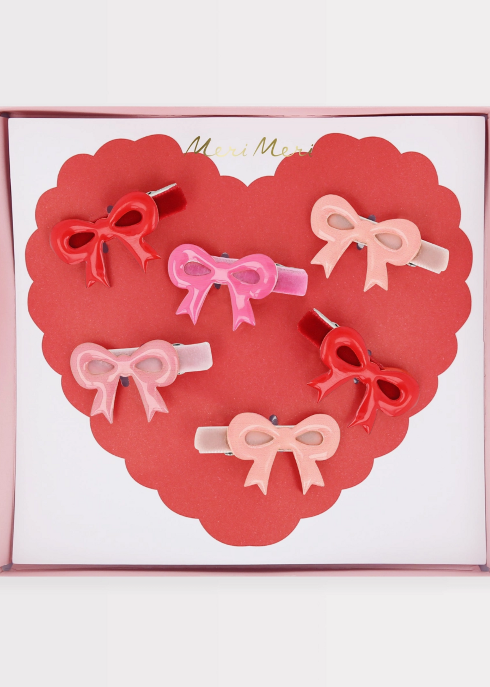 Meri Meri Valentine's Bow Hair Clips