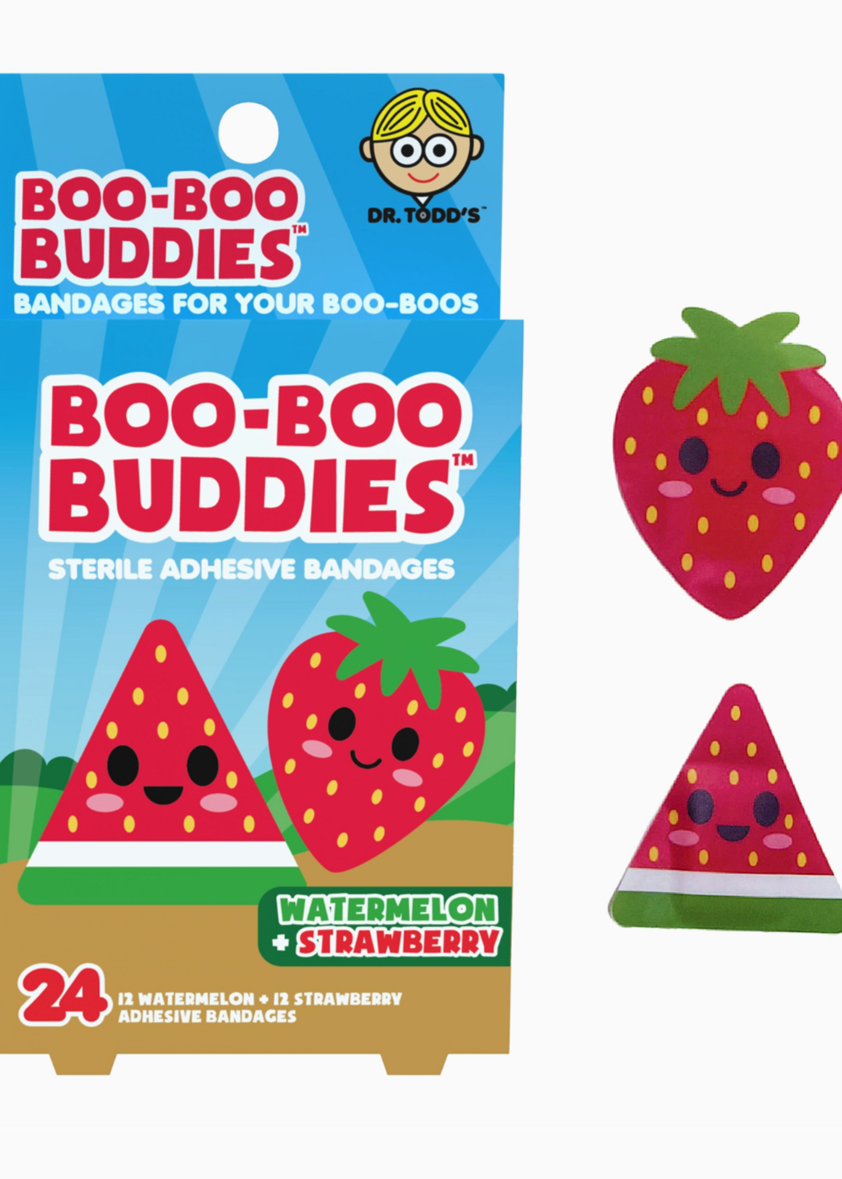 Boo Boo Buddies Watermelon and Strawberry Bandages