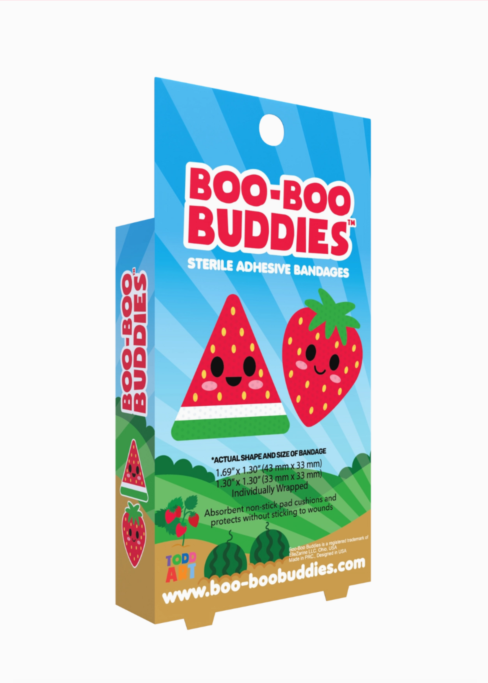 Boo Boo Buddies Watermelon and Strawberry Bandages