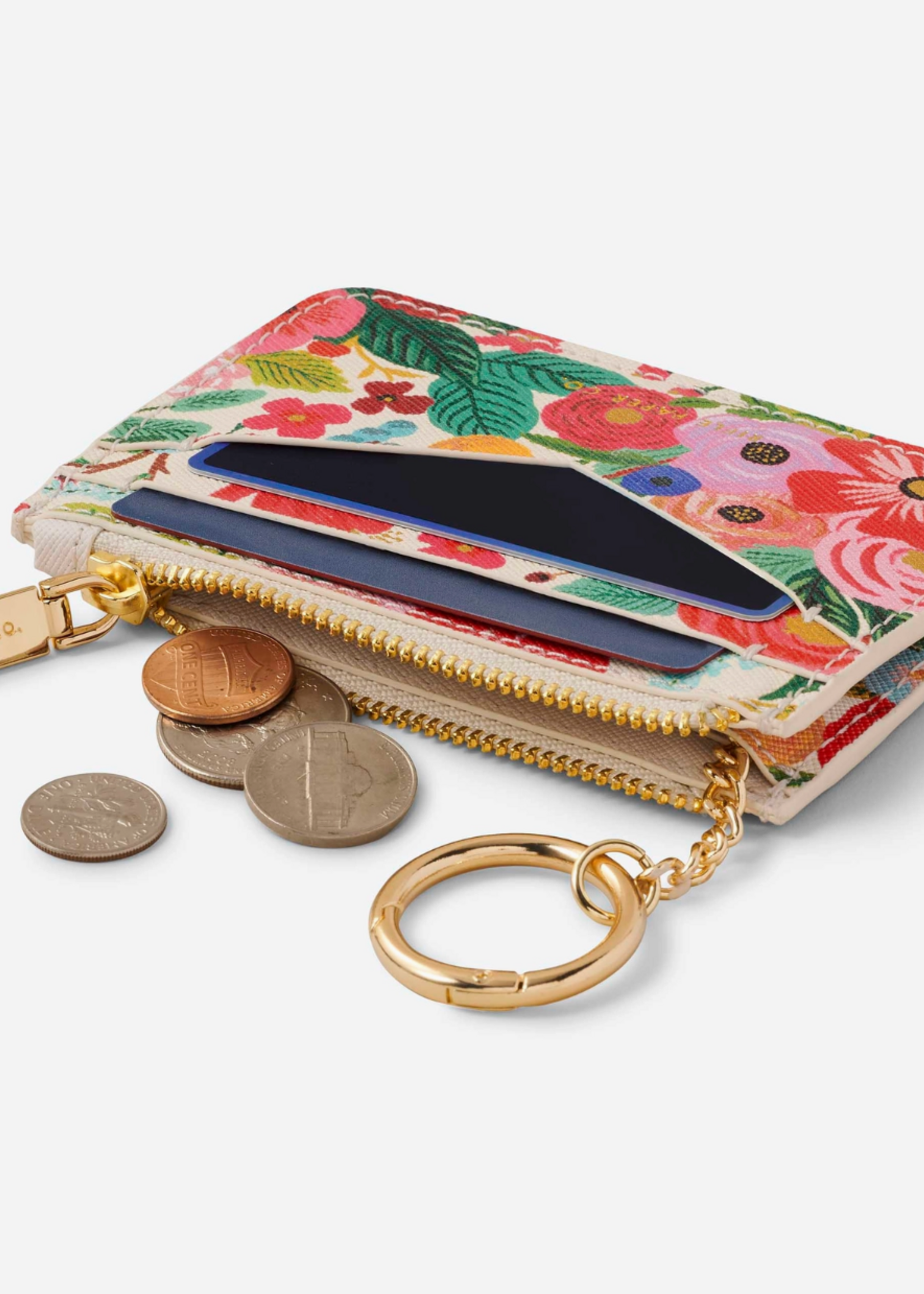 Rifle Paper Co. Garden Party Key Ring Card Case