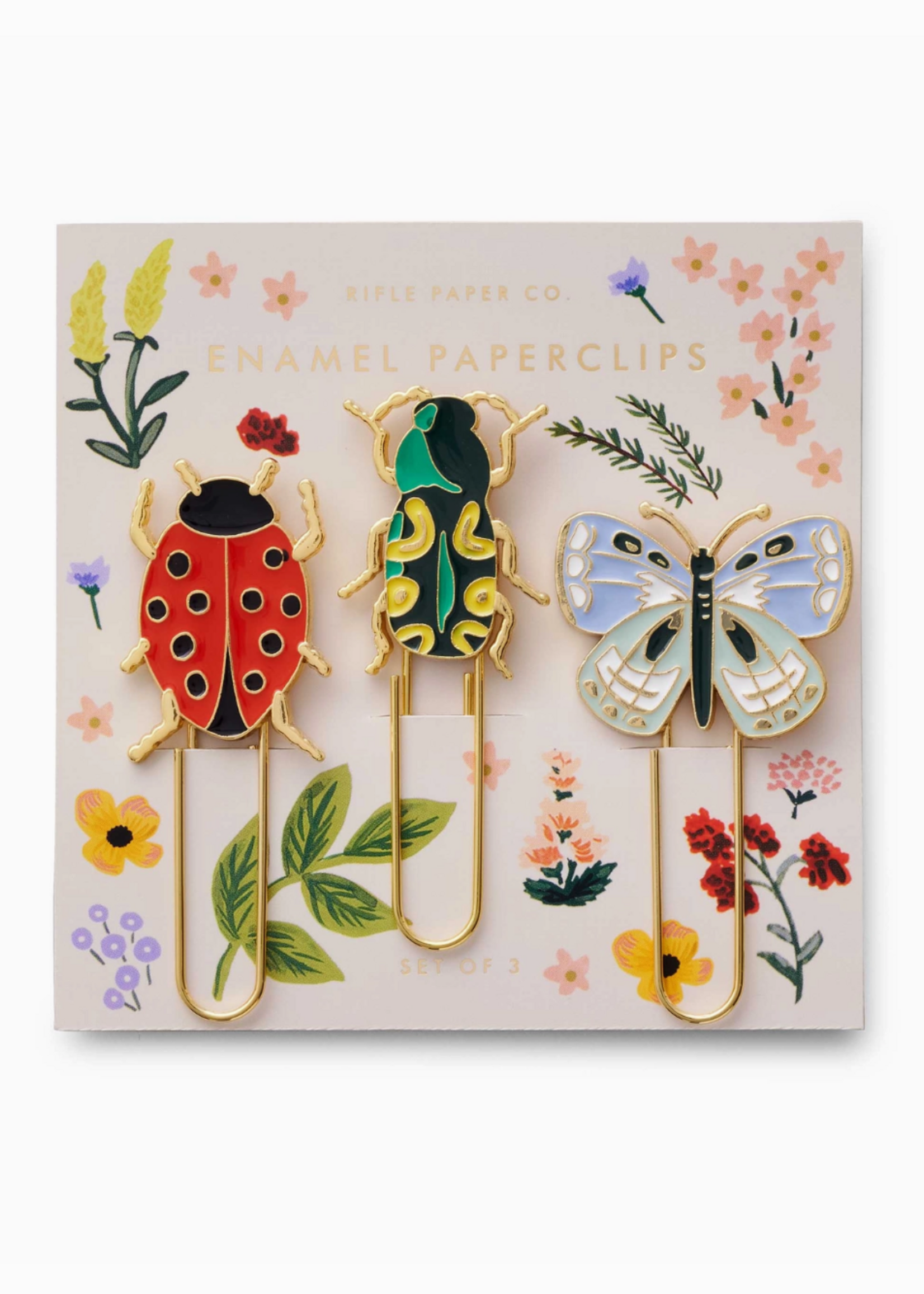 Rifle Paper Co. Curio Enamel Paper Clip Set