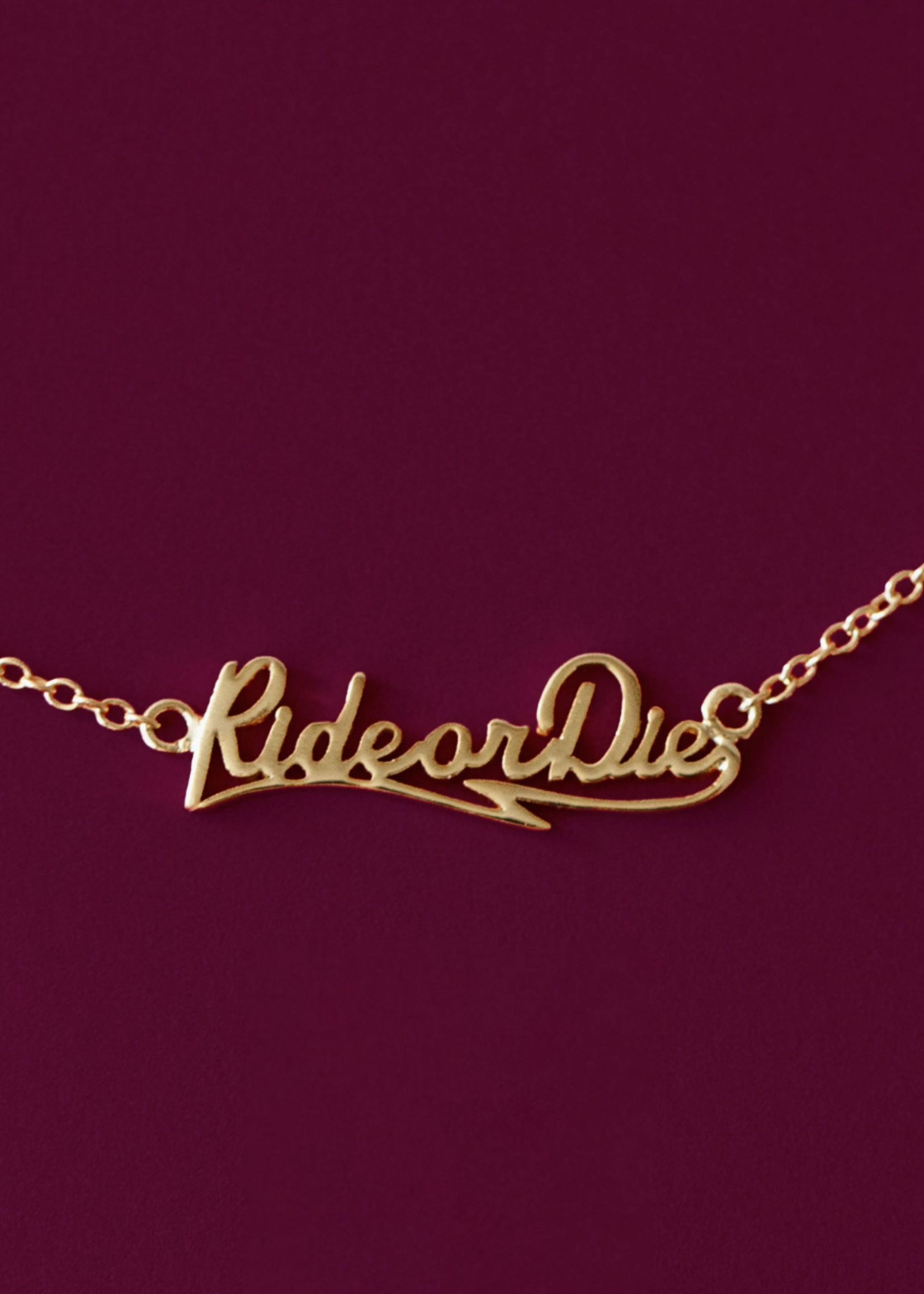 Sunshine Studios Ride or Die Necklace