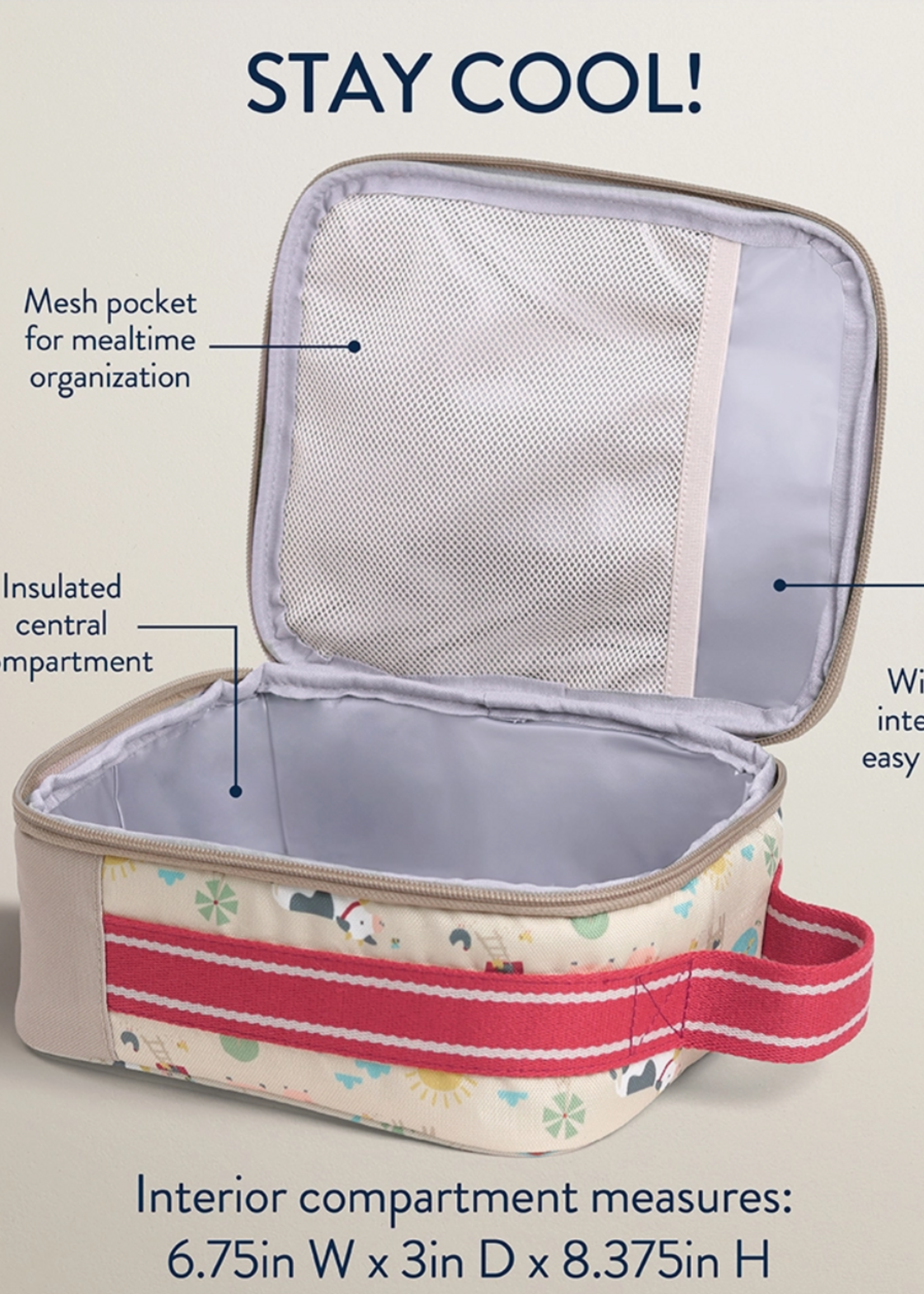 Itzy Ritzy Itzy Lunch Box-Farm Friends