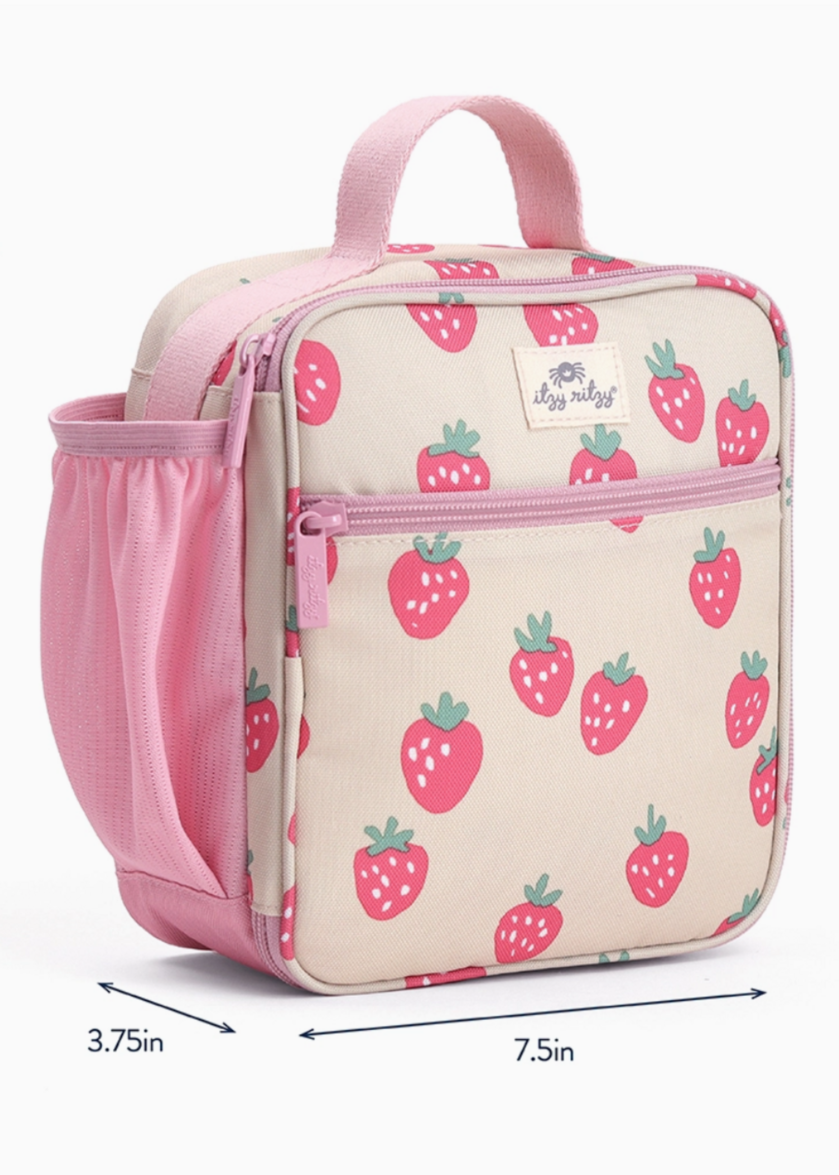 Itzy Ritzy Itzy Lunch Box-Strawberries+Cream