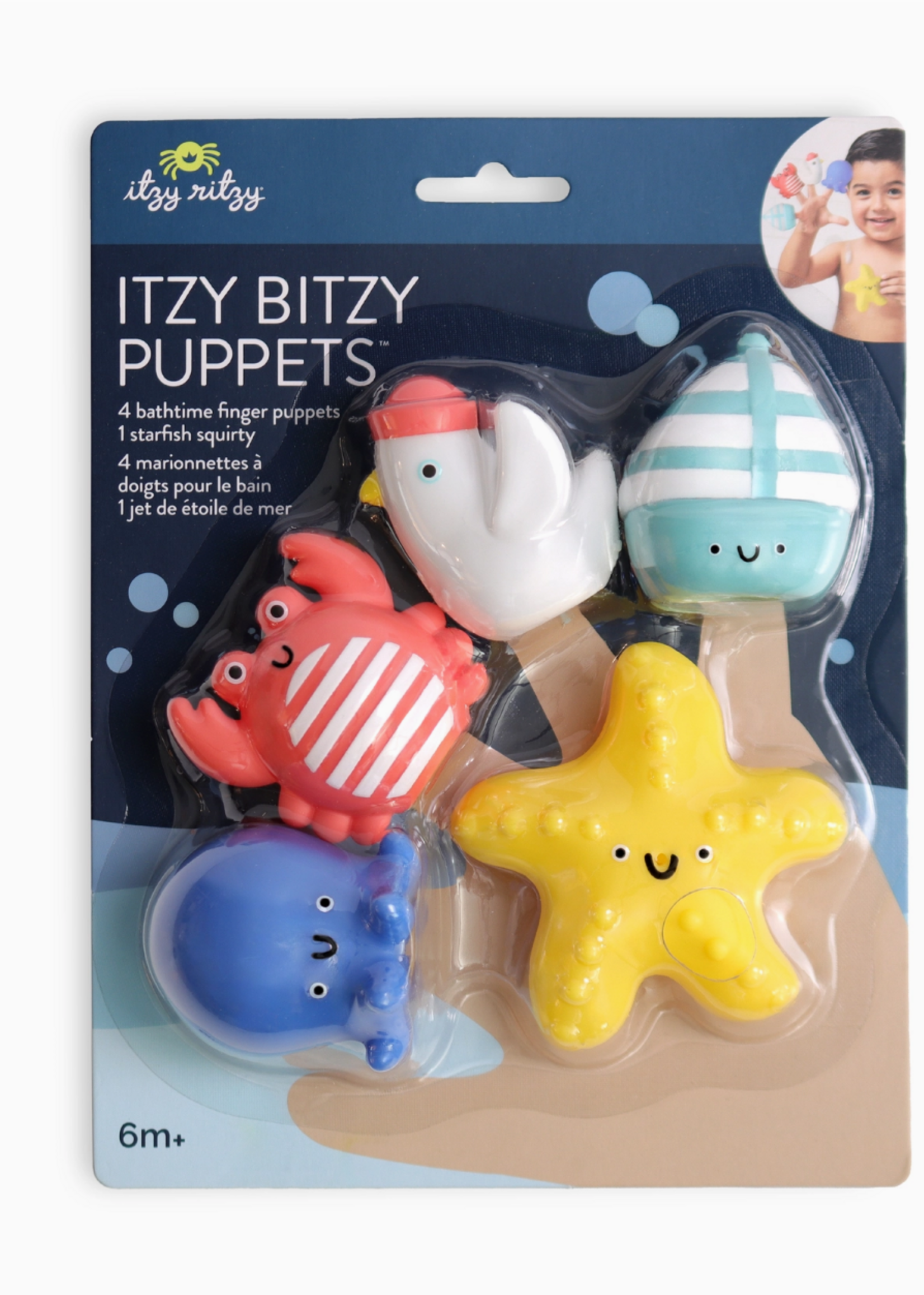 Itzy Ritzy Nautical Itzy Bitzy Puppet - Bath + Storytelli