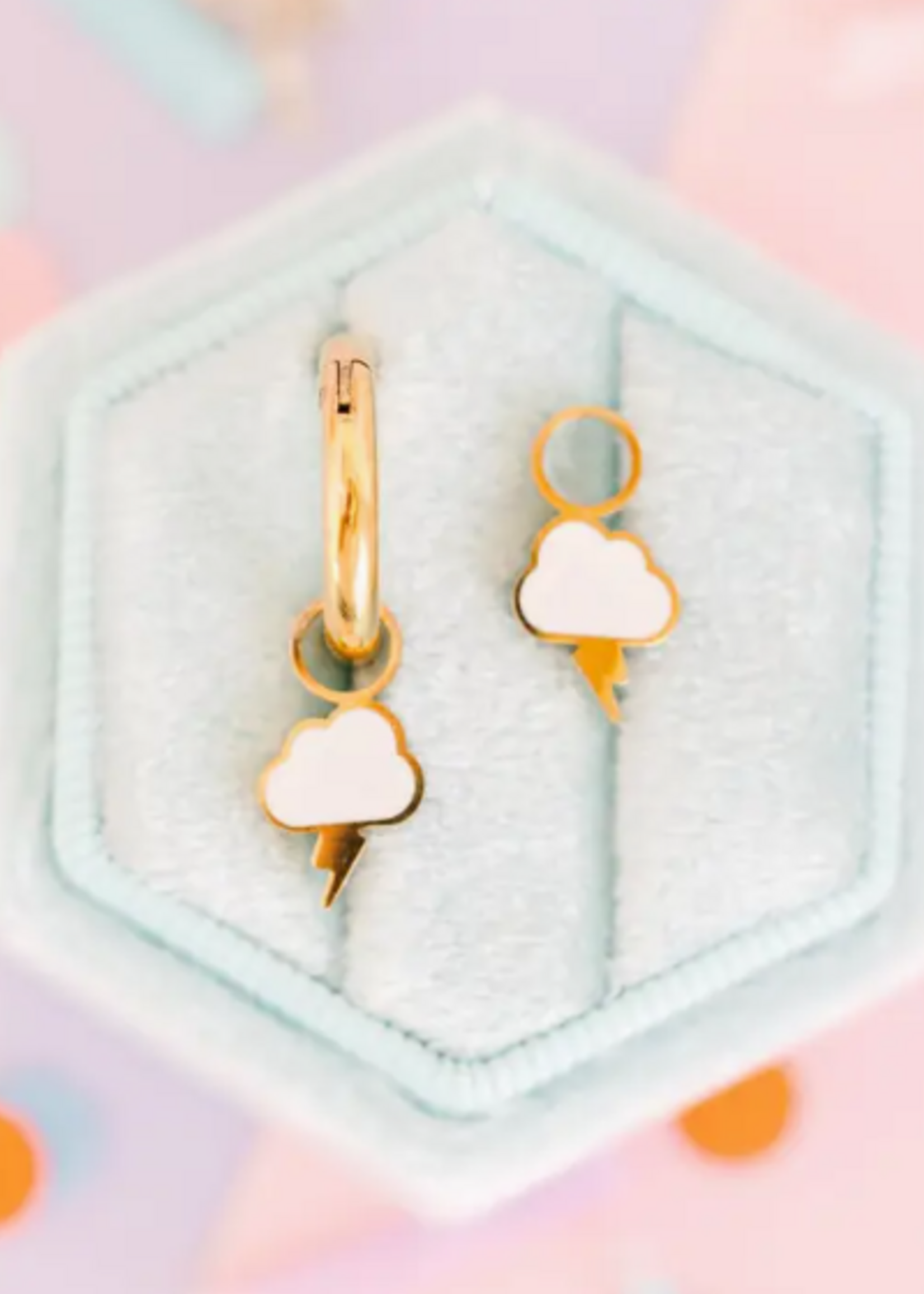 Pierced Storm Cloud Charms