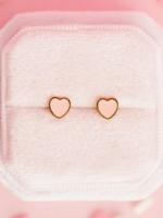 Pierced Tiny Peachy Heart