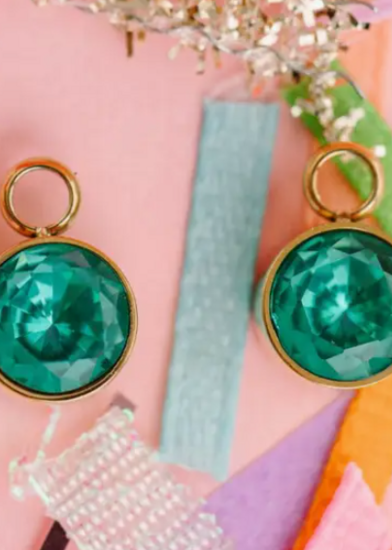 Pierced March Charms (Aquamarine)