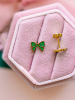 Pierced Green Bow
