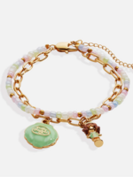 Alex and Ani Polly Pockey 2 Row Charm Bracelet