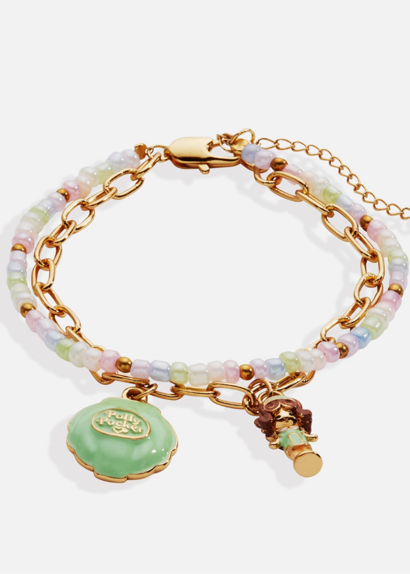 Alex and Ani Polly Pockey 2 Row Charm Bracelet