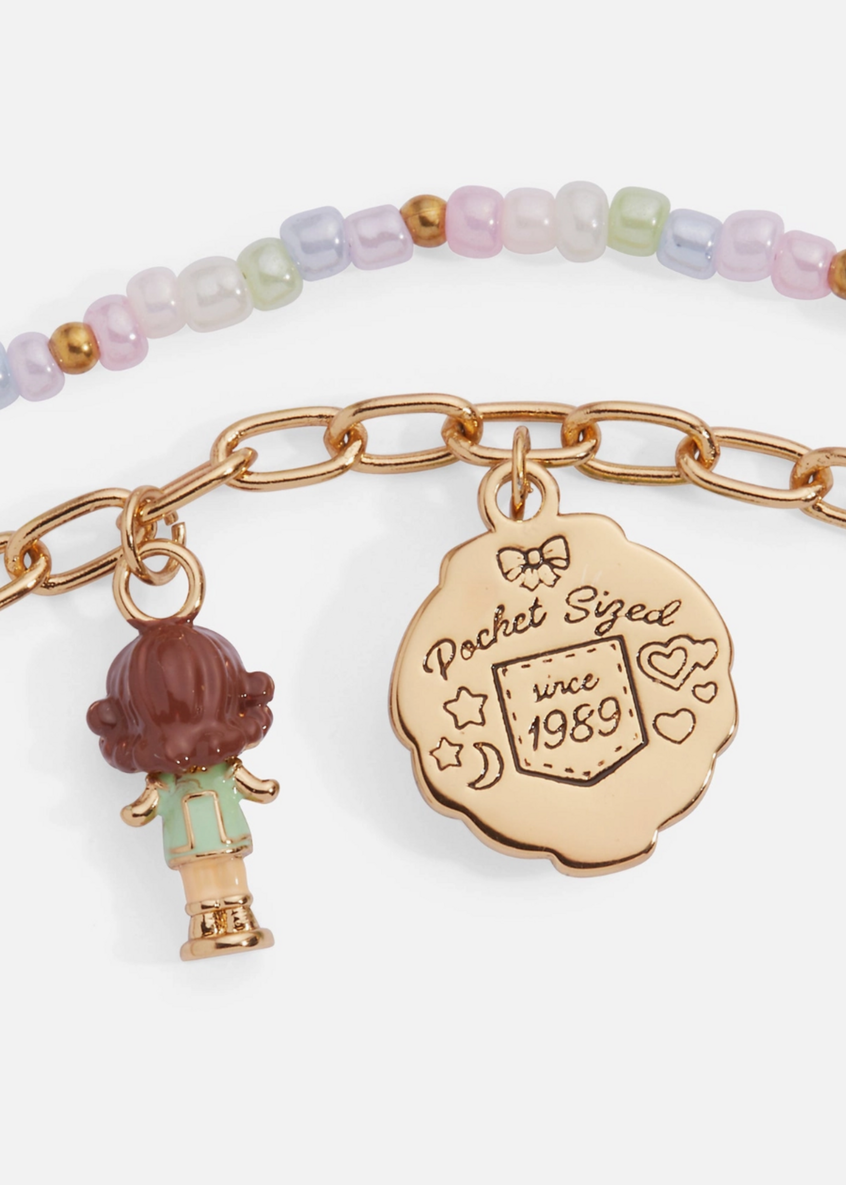Alex and Ani Polly Pockey 2 Row Charm Bracelet