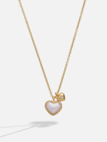 Alex and Ani Pearl Heart Duo Charm Necklace