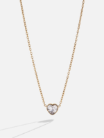 Alex and Ani Crystal Heart Pendant Necklace - Gold
