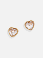 Alex and Ani Crystal Heart Mini Stud Earrings