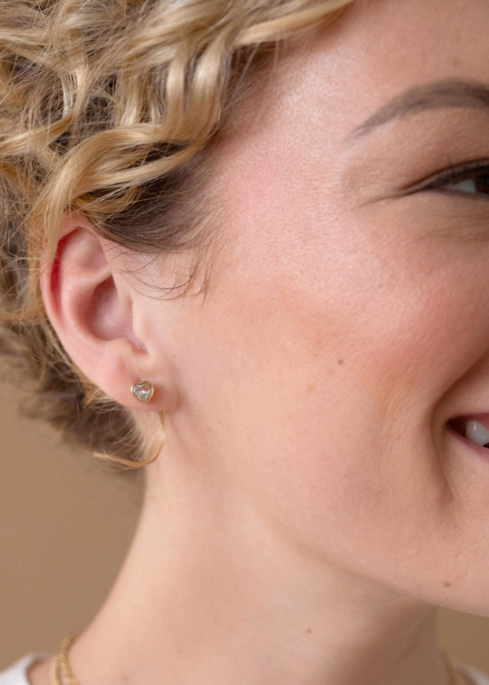 Alex and Ani Crystal Heart Mini Stud Earrings