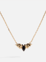 Alex and Ani Crystal Bat Pendant - Gold