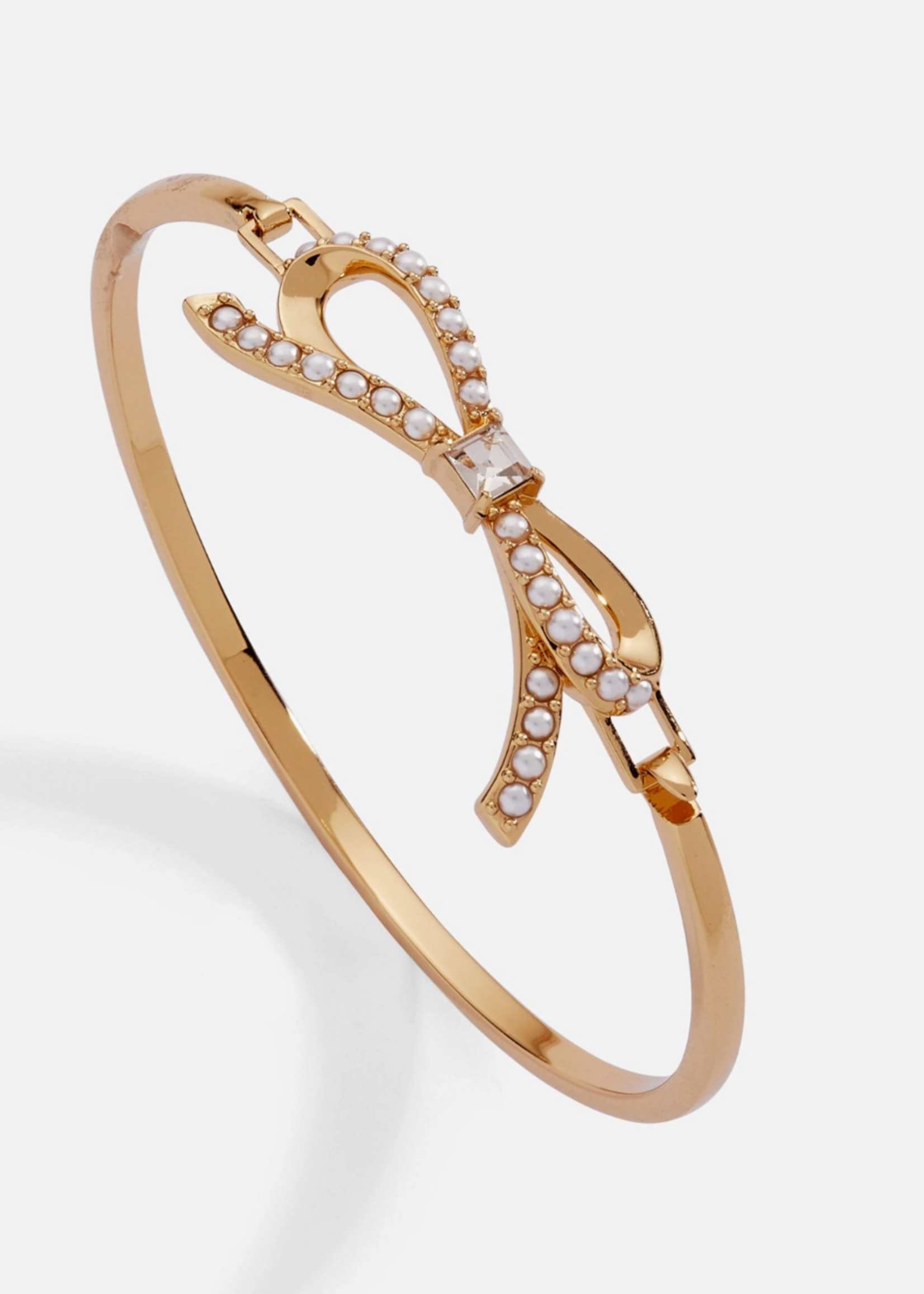 Alex and Ani Pearl Bow Coquette Tension Bangle