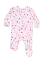 Angel Dear Sweet Bow Cherries - 2 Way Ruffle Back Zipper Footie