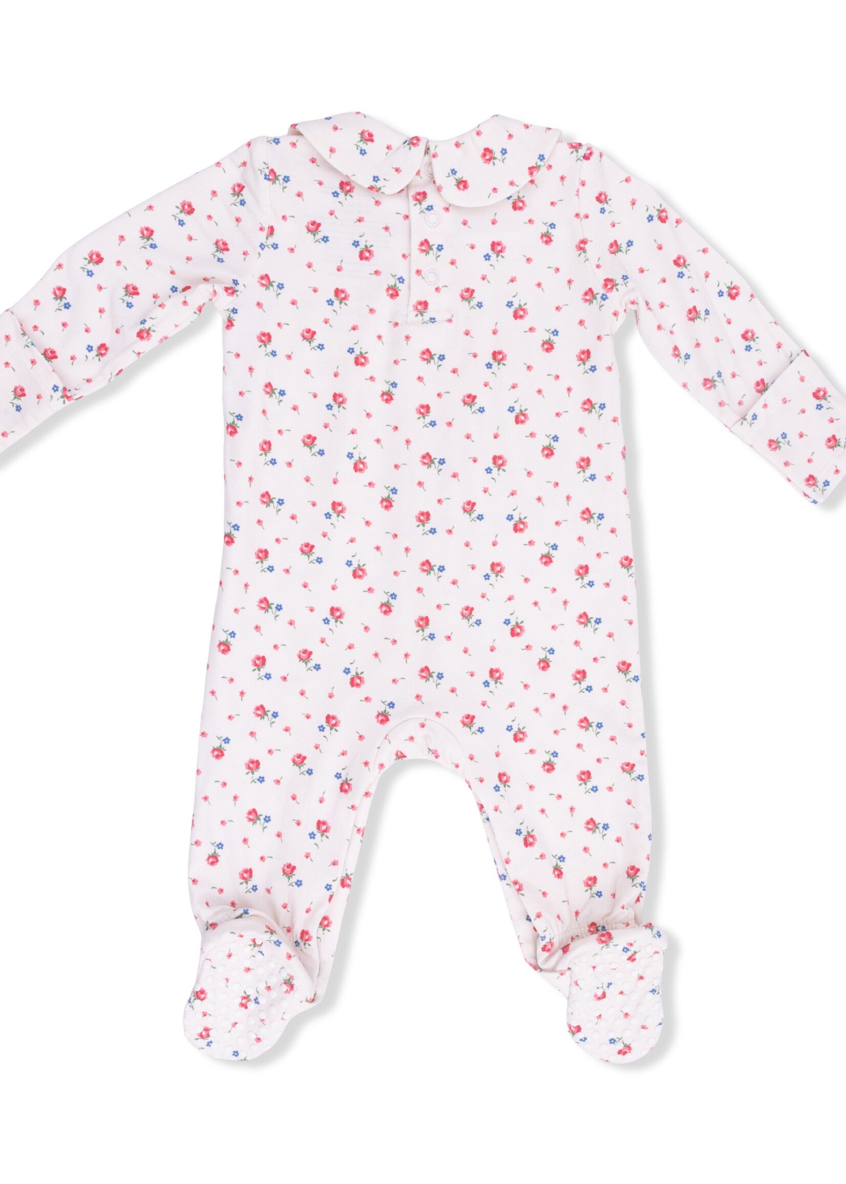 Angel Dear Joli Rosette - Smocked Peter Pan Snap Footie
