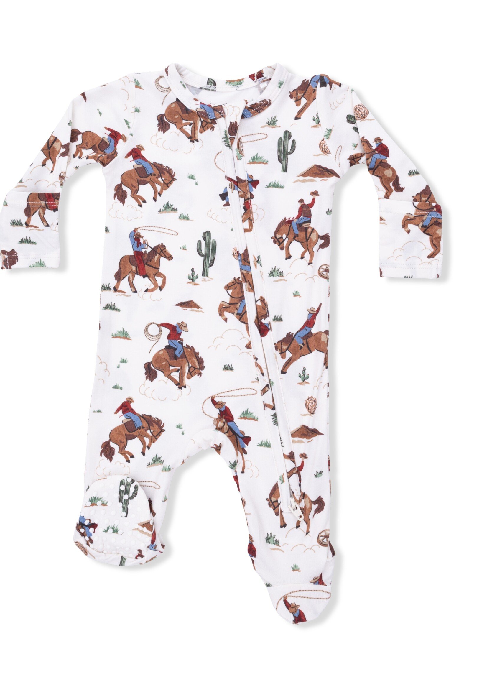 Angel Dear Buckaroo Western - 2 Way Zipper Footie