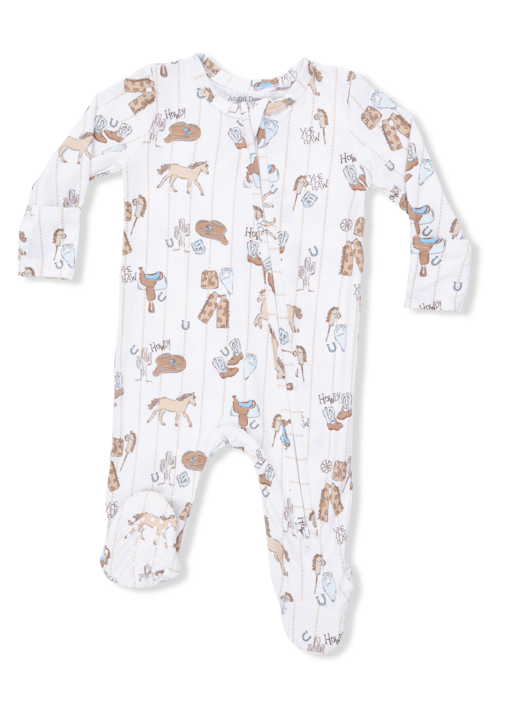 Angel Dear Cowboy Nursery - 2 Way Zipper Footie