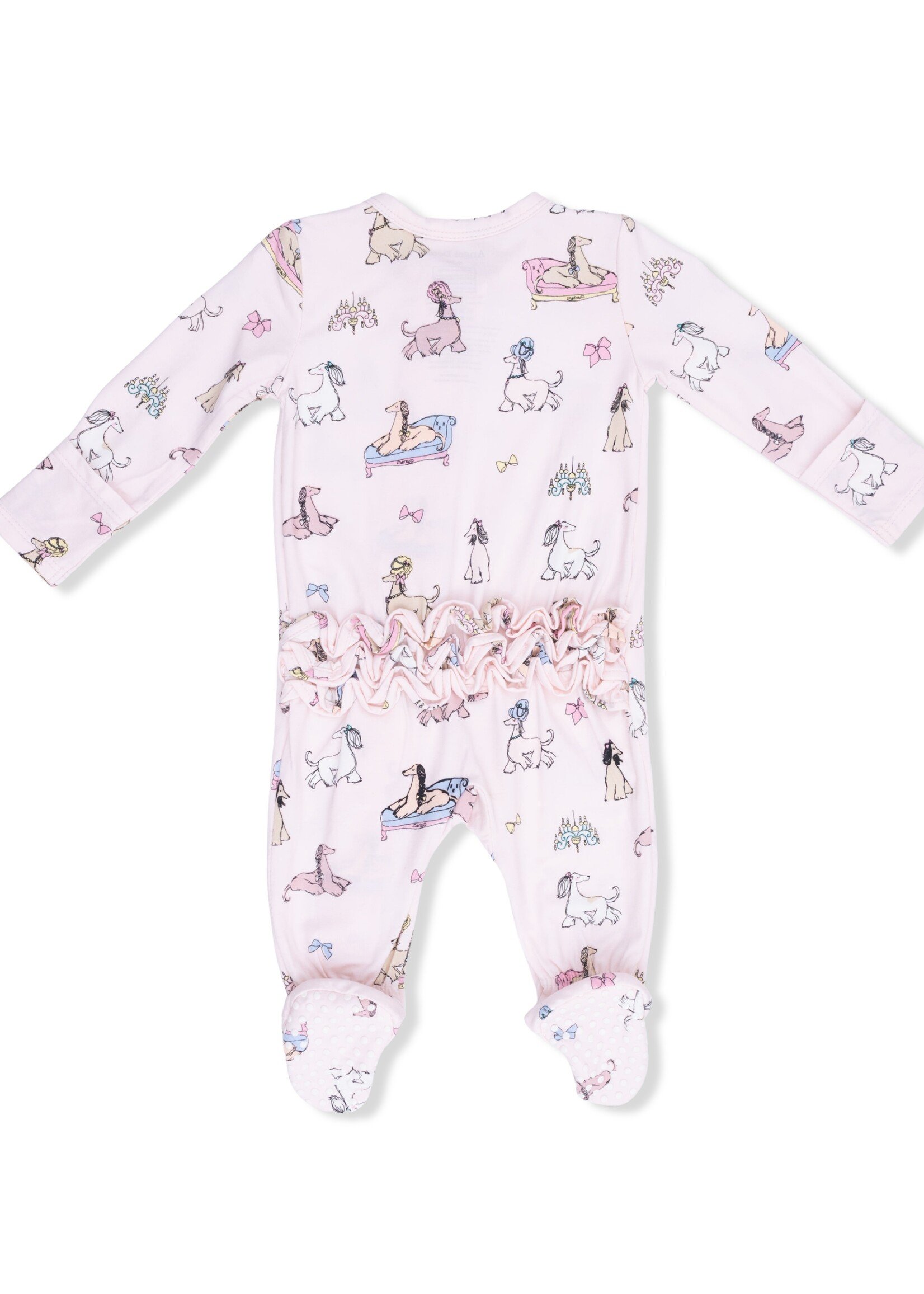 Angel Dear Fancy Hounds with Bows - 2 Way Ruffle Back Zipper