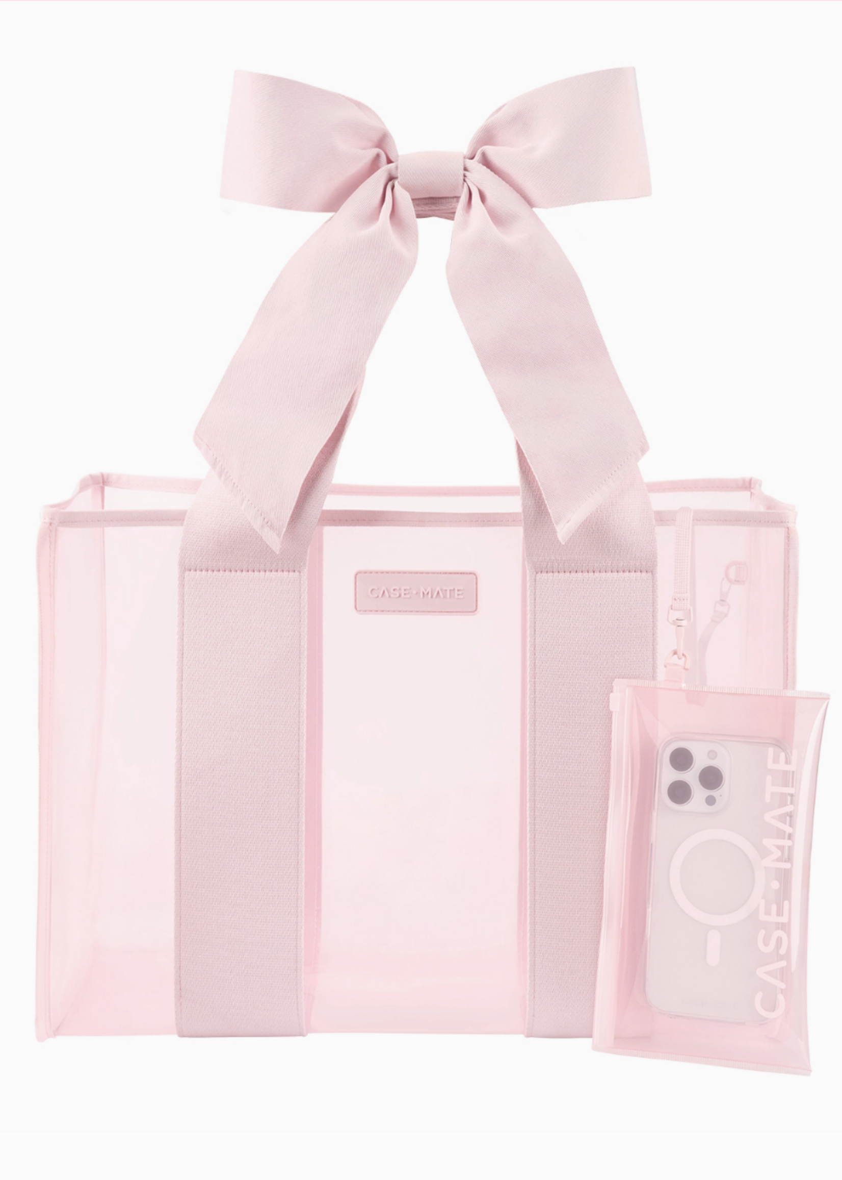 Case-Mate Case-Mate Ballet Pink Bow Jelly Tote Bag