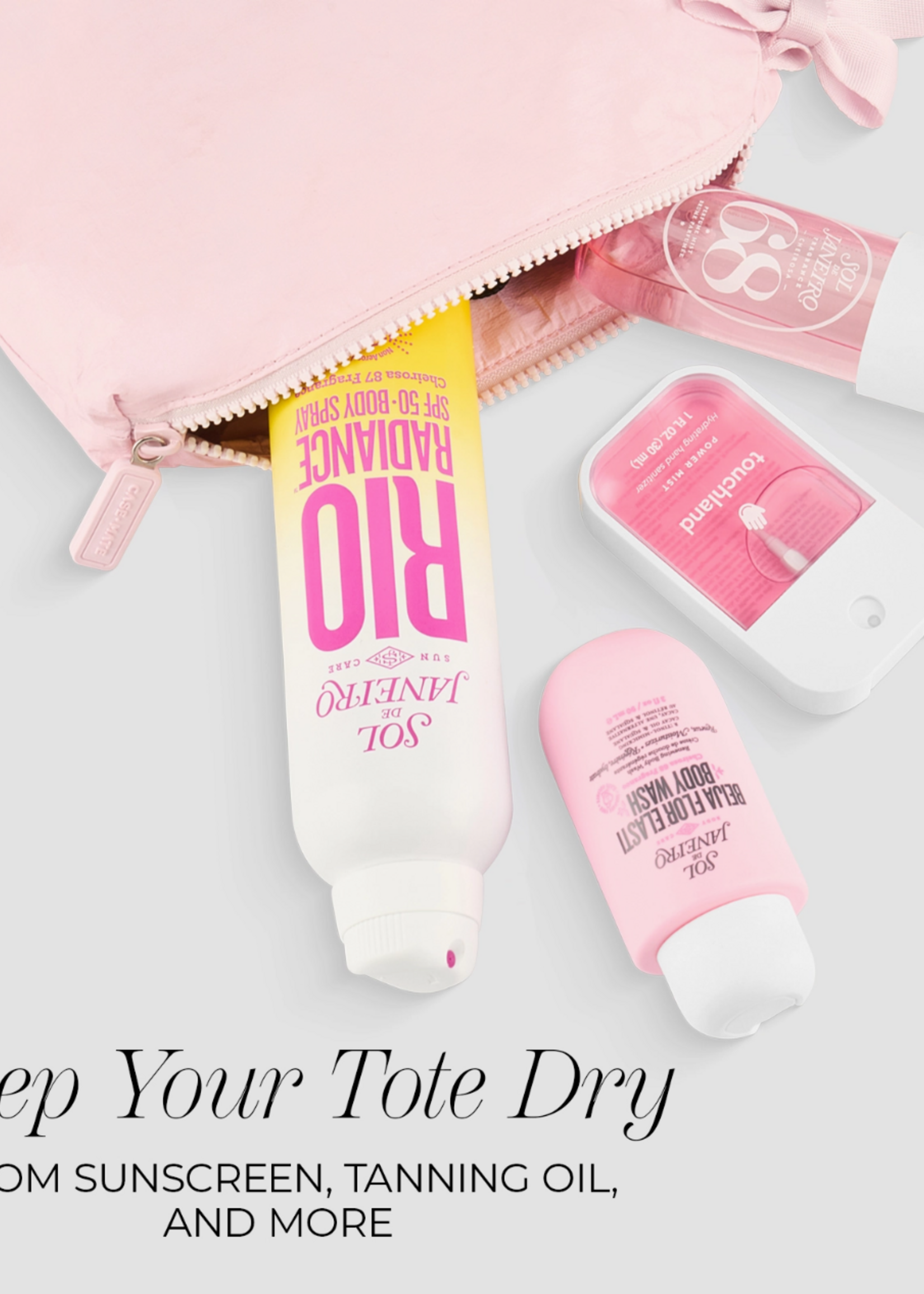 Case-Mate Case-Mate Ballet Pink Bow Waterproof Zip